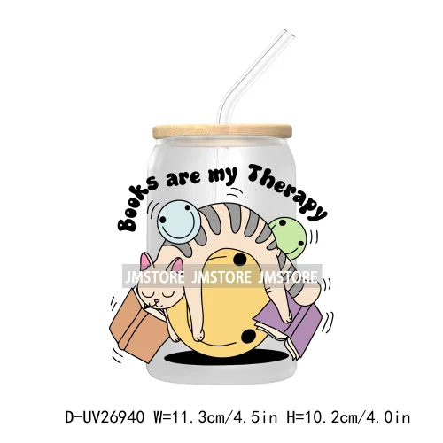 Bee A Book Warm 16OZ UV DTF Cup Wrap Transfer Stickers Custom Labels Waterproof Logo For Libbey Glass Can Motivational Saying