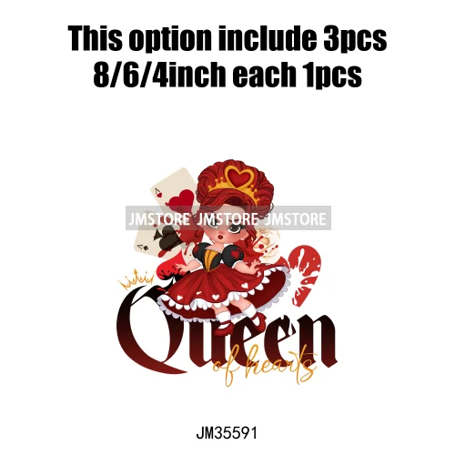 Colorful In My Era Wicked Cartoon Princess Evil Queen Washable Iron on DTF Transfers Stickers Diy Ready to Press for Sweatshirts