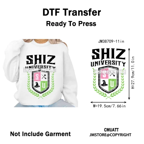 Magic Musical Movies Bad Good Witches Team Pink Green Coquette Iron on DTF Heat Transfers Stickers Ready to Press for T-shirts