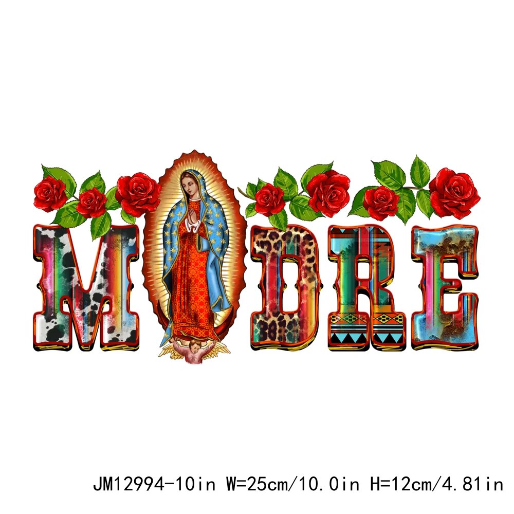 Cute Mexico Culture Decals Latina Mexican Bonita Thermal Iron On DTF Transfer Sticker Ready To Press For Shirts Hoodies