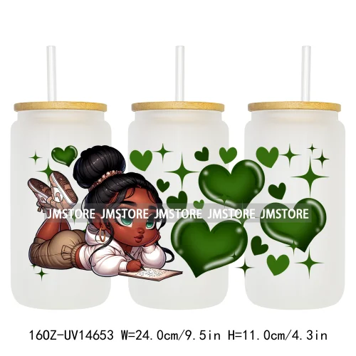 Cartoon Princess Hearts UV DTF Stickers Ready to Transfer Cup Wrap Custom Labels DIY Craft For Libbey Can Glass Tumblers Mugs