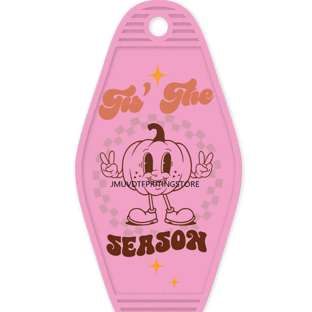 Thankful Fall Autumn Pumpkin Season High Quality WaterProof UV DTF Sticker For Motel Hotel Keychain