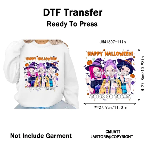 In My Boys Era Ghost Cartoon Anime Movie Kpop Halloween Vibes Iron on DTF Washable Transfers Stickers Ready to Press for Hoodies