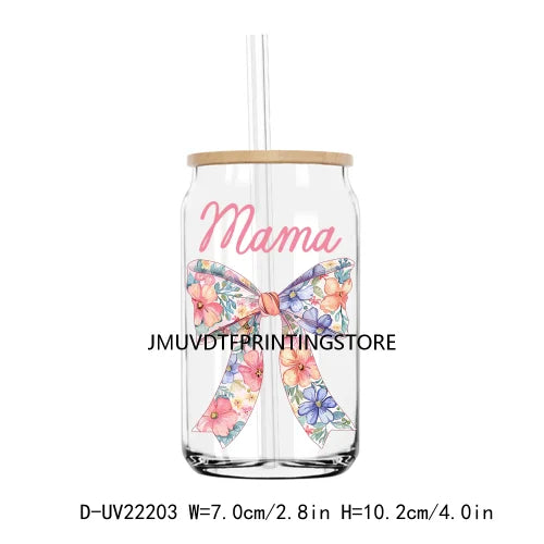 Dog Mom Vibes Western Cow Mother's Day UV DTF Transfers Stickers Decals For Libbey Cold Cups Mugs Tumbler Waterproof DIY Craft