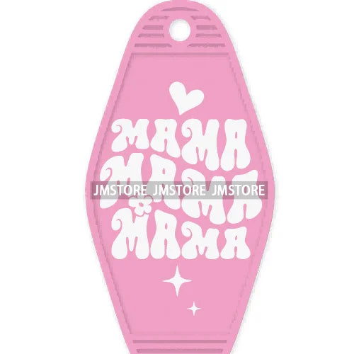 Mama Needs Coffee Mom Life High Quality WaterProof UV DTF Sticker For Motel Hotel Keychain Mother's Day