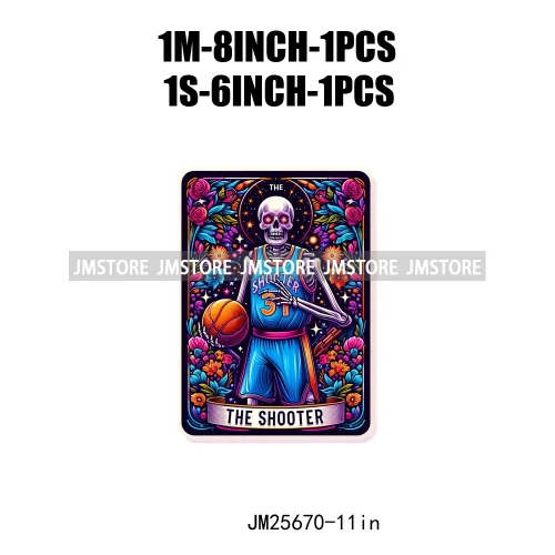 Custom Flower La Chismosa Dog Cat Lover Badass Skull Tarot Card  DTF Iron On Heat Transfers Stickers Ready To Press For Hoodies