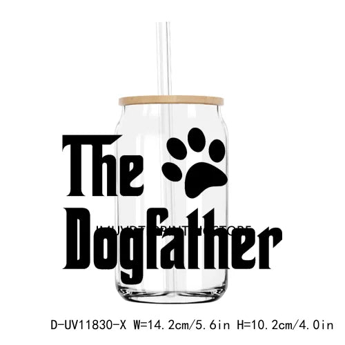 Father's Day UV DTF Transfers Stickers Decals For Libbey Cold Cups Mugs Tumbler Waterproof DIY Logo Cool Grandpa Papa Dad Gift