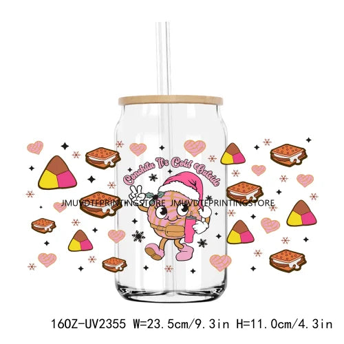 Llorona Coffee Mexican Spooky Conchas UV DTF Stickers For 16OZ Libbey Glass Cup Can Wrap Transfer Sticker Custom Labels DIY Logo