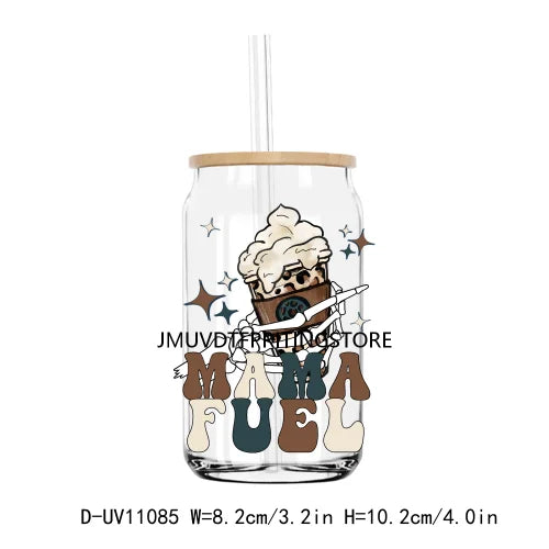 Mother's Day Cat Dog Mom UV DTF Transfers Stickers Decals For Libbey Cold Cups Mugs Tumbler Waterproof DIY Craft Coffee Mama