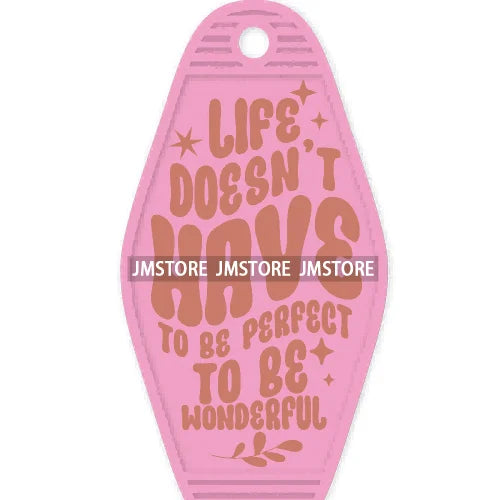 Make Today Awesome Amazing High Quality WaterProof UV DTF Sticker For Motel Hotel Keychain Positive Inspirational Saying