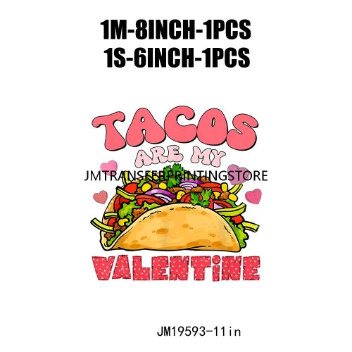 Mexican Latine Valentine's Day Concha Pan Ducle DTF Transfer Iron On Heat Press Sticker For Bag Pillow Hoodies