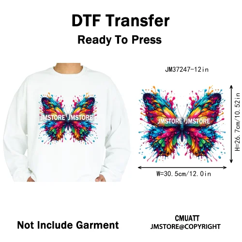 12in Cool Jungle King Beats Graffiti Hip Hop Animals Lover Iron on DTF Thermal Transfers Stickers Ready to Press for T-shirts