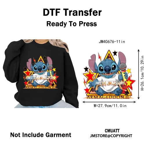 Cartoon Characters Scary Halloween Vibes Bad Killer Mom Iron on DTF Washable Transfers Stickers Ready to Press for Clothing