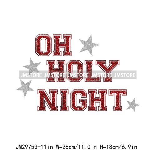 Small Town Fram Fresh Tree Christmas Merry Vibes Ho Ho Ho Santa Deer Iron On DTF Transfers Stickers Ready To Press For Hoodies