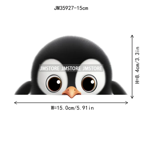 15cm 5.9in Kids Hide-and-seek Animal Iron On Heat Transfer Sticker For Clothes Vinyl Thermal Appliques Washable T-Shirt Decal