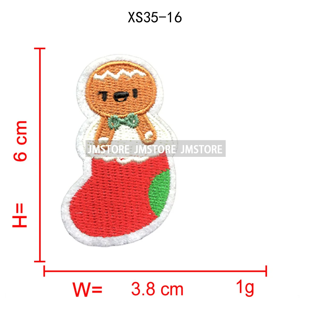 Sweet Christmas Small Size Snowman Santa Cozy Animal Xmas Holiday Gifts Kids Embroidery Appliques Iron on Patches for Clothing