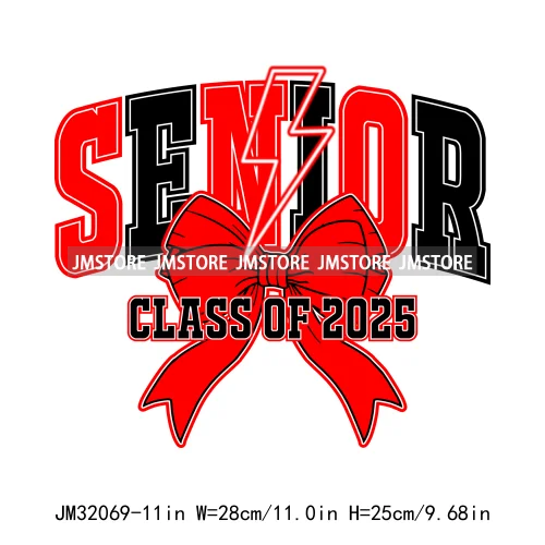 Class Of 2025 Season Coquette School Senior Year Our Final Chapter Iron On DTF Transfers Stickers Ready To Press For Hoodies