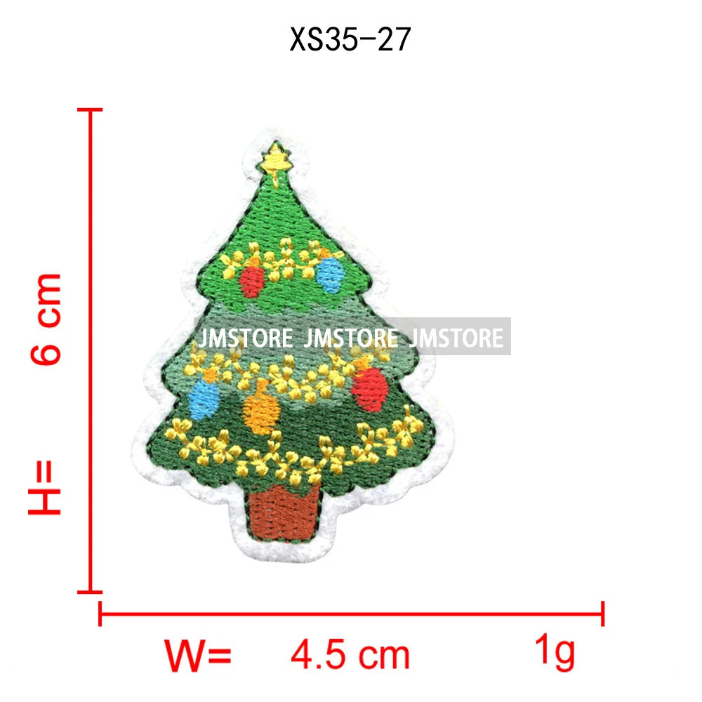 Sweet Christmas Small Size Snowman Santa Cozy Animal Xmas Holiday Gifts Kids Embroidery Appliques Iron on Patches for Clothing