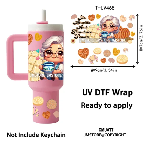Cartoon Movie Thanksgiving Christmas UV DTF Keychain Wraps Ready To Apply Durable Custom UV Stickers For Mini Tumbler Keychain