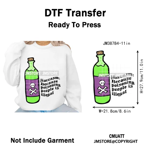 Sarcasm Halloween Time Boos Ghost Spooky Vibes Washable Designs Iron on DTF Transfers Stickers Ready to Press for T-shirts Bags