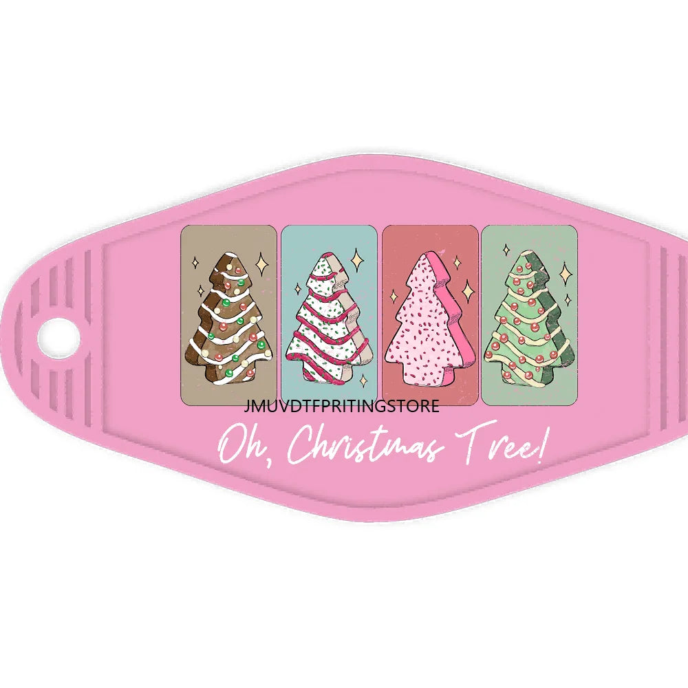 Boojie Christmas Tree High Quality Durable WaterProof UV DTF Sticker Logo For Motel Hotel Keychain In My Basic Girl Era