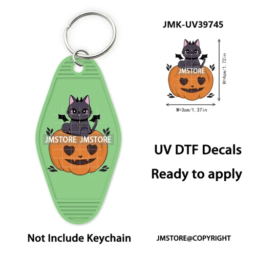Season Reading Bookish Affirmation UV DTF Motel Keychain Decal Ready To Ship Custom Transfer Stickers Prints For Hotel Keychain