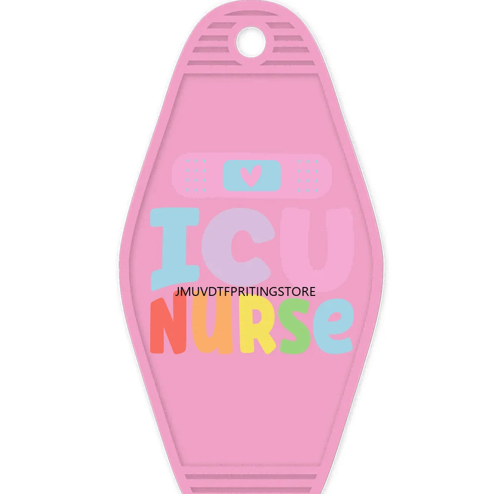 Nicu Nurse Respiratory Therapy High Quality WaterProof UV DTF Sticker For Motel Hotel Keychain Emergency Department