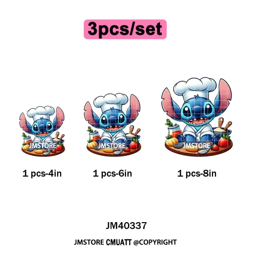 Trendy Cartoon Animal Characters Lover Cold Peel Logos Iron on DTF Washable Transfers Stickers Ready to Press for Hoodies Bags