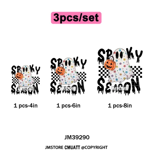 Witchy Goose Howday Pumpkin Boo Ghost Spooky Season Coquette Halloween Iron on DTF Transfers Stickers Ready to Press for Clothes