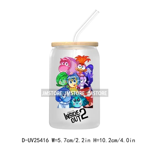 Friends Cartoon My Feelings UV DTF Transfer Stickers Decals For Libbey Cold Cups Mugs Tumbler Waterproof DIY Custom Logo Labels