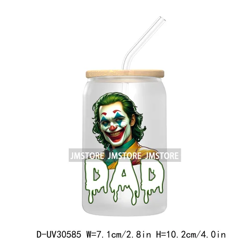 Halloween Horror Mama Dad Movie Killers UV DTF Transfers Stickers Decals For Libbey Cold Cups Mugs Tumbler High Quality Labels