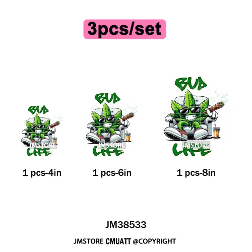 Cool Hip Hop Cartoon Animal Characters Streetwear Thug Life Iron on DTF Washable Transfers Stickers Ready to Press for Clothes