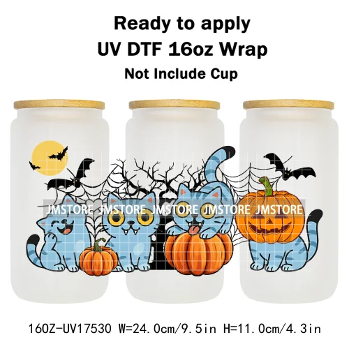 Kpop Demon Boy Band Soda Pop Hunter Girls 16OZ UV DTF Cup Wraps Ready To Apply Waterproof Transfer Stickers For Libbey Glass Can