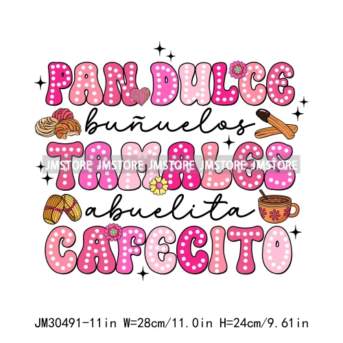 Funny Latina Mexican Culture Tis The Season For Tamales Pan Dulce Concha Christmas Iron On DTF Transfers Stickers For Clothes