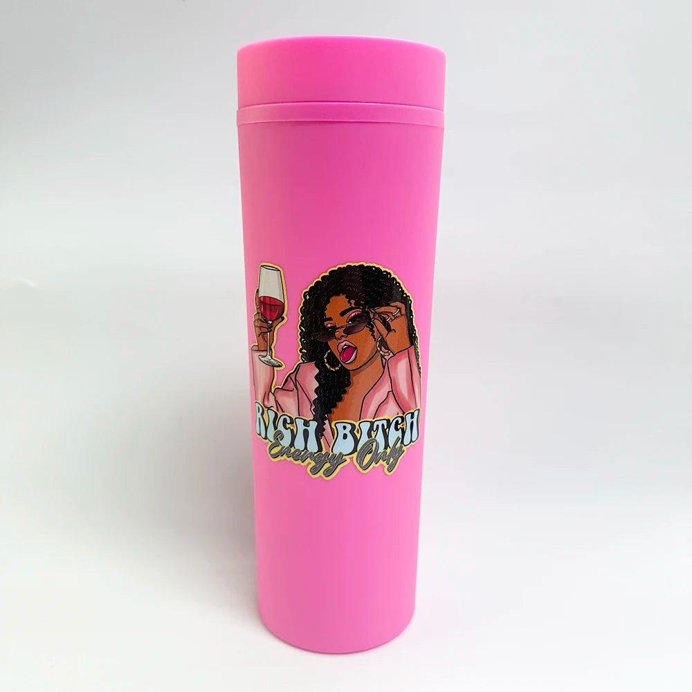 African American Black Women UV DTF Transfers Stickers Decals For Libbey Cold Cups Mugs Tumbler Waterproof DIY Craft Afro Girls