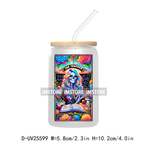 The Crafter Tarot Card UV DTF Transfer Stickers Decals For Libbey Cold Cups Mugs Tumbler Custom Logo Labels Sarcastic Skeleton