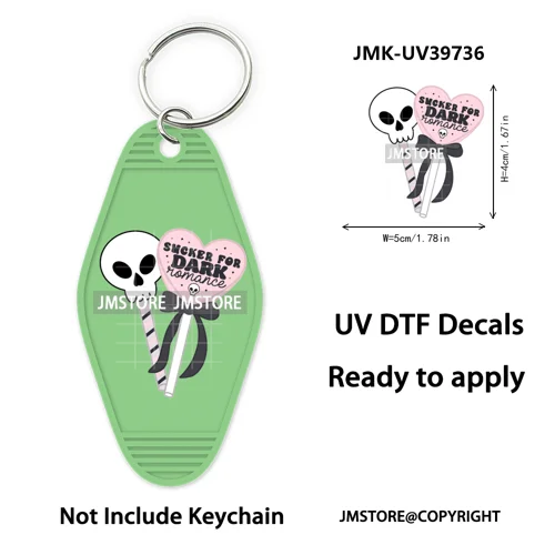 Season Reading Bookish Affirmation UV DTF Motel Keychain Decal Ready To Ship Custom Transfer Stickers Prints For Hotel Keychain