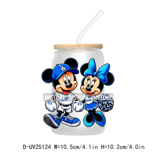 Cartoon Mouse Couple Valentine UV DTF Transfer Stickers Decals For Libbey Cold Cups Mugs Durable Waterproof Custom Logo Labels