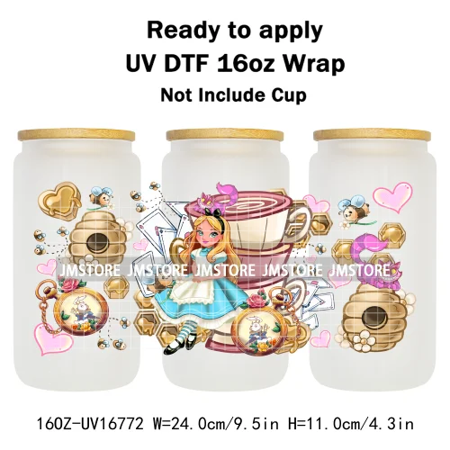 Cartoon Soft Drink Dessert UV DTF Stickers Ready To Transfer Cup Wrap Custom Labels DIY Craft For Libbey Can Glass Tumblers Mugs