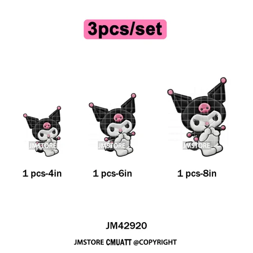 Scarf Christmas Cartoon Movie Mouse Friends Faux Yarn Embroidery Iron on DTF Transfers Stickers Ready to Press for Sweatshirts