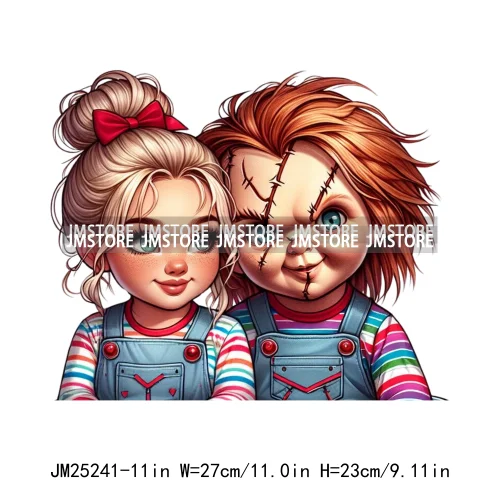 Wholesale Horror Couple Spanish Always And Forever Old School Cholo Chicano Couple DTF Iron On Transfers Stickers For Clothing