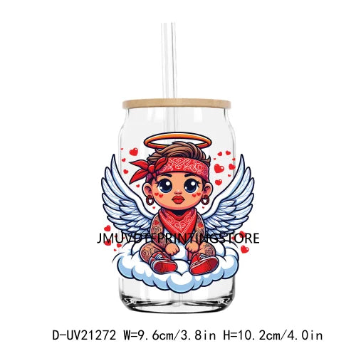 Hot Sale Cute Chicano Baby Angel UV DTF Transfer Sticker Decals For Libbey Cold Cup Mugs Tumbler Waterproof DIY Logo Mexican Kid