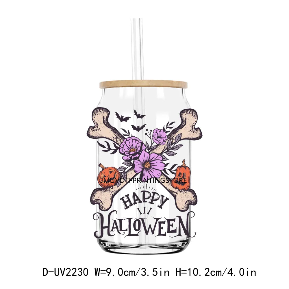 Howdy Pumpkin Boo Haw Halloween Momster UV DTF Transfers Stickers Decals For Libbey Cold Cups Mugs Tumbler Waterproof DIY Craft