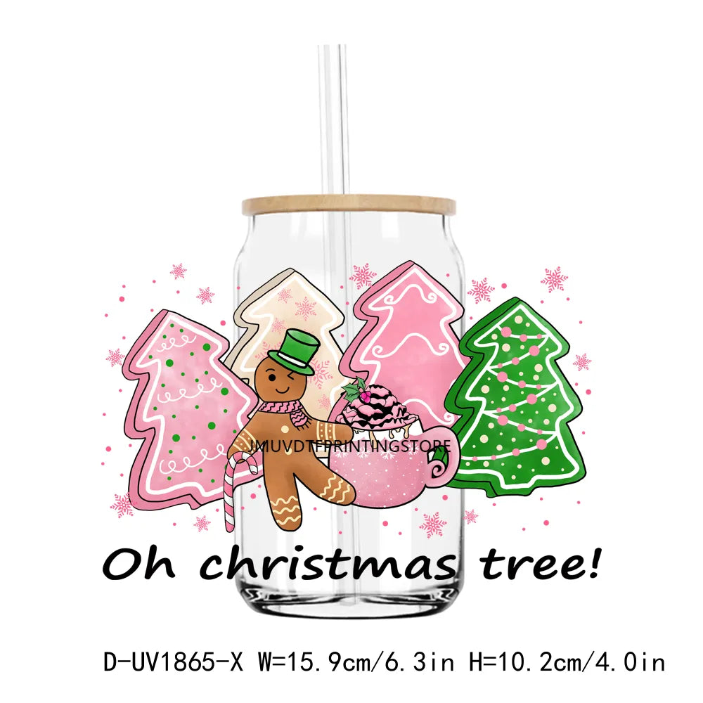 Have a Cup of Cheer Christmas Coffee UV DTF Transfers Stickers Decals For Libbey Cold Cups Mugs Tumbler Waterproof DIY Craft