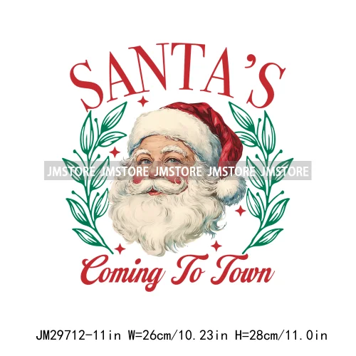 Christmas Girly Vibes Santa Winter Jesus Coquette Bow Tis The Season Iron On DTF Transfers Stickers Ready To Press For Clothes