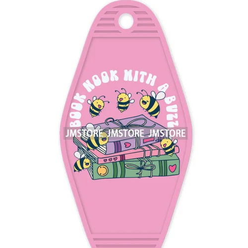 Coquette Books Emotion High Quality WaterProof UV DTF Sticker For Motel Hotel Keychain Custom Book Are My Therapy Positive Vibes