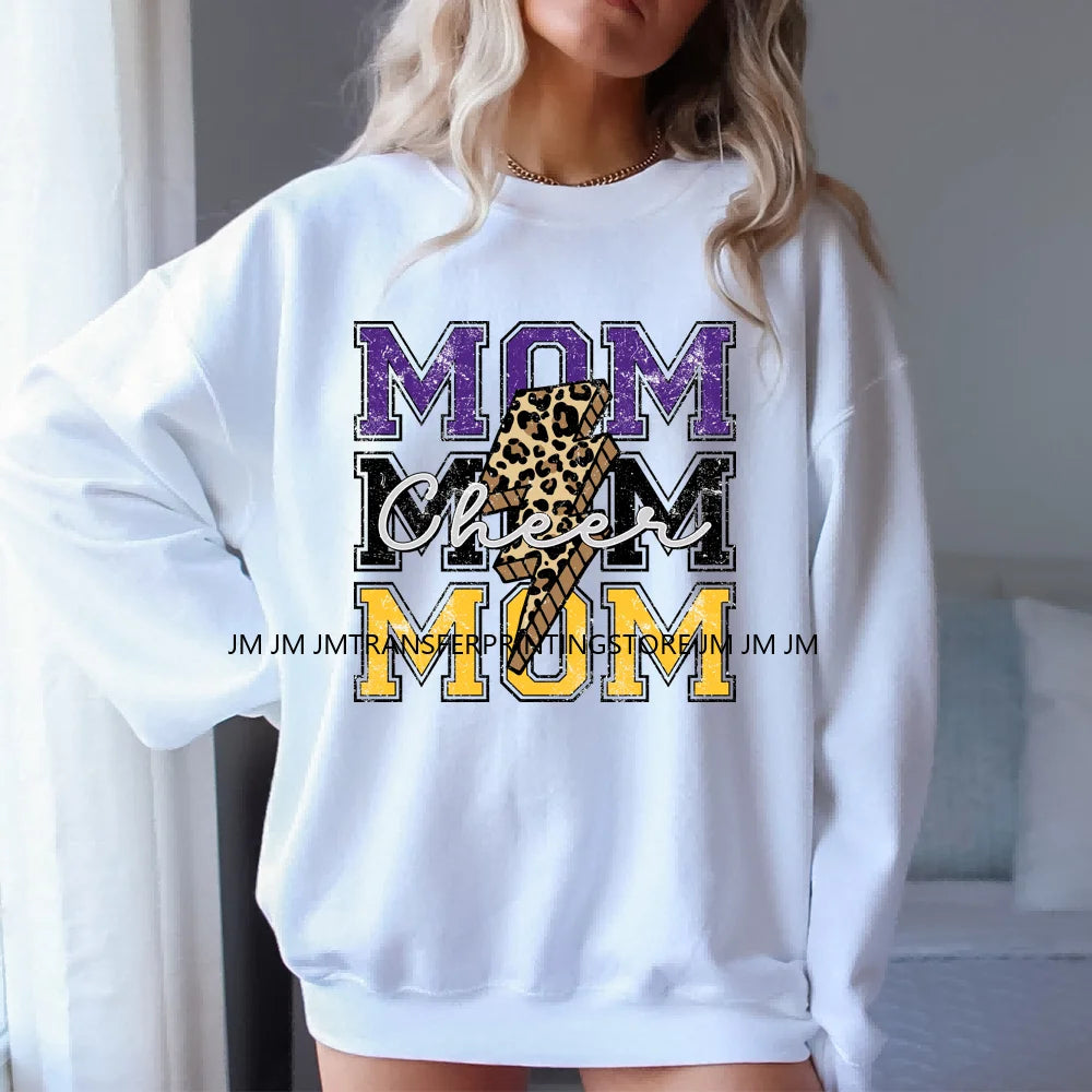 Retro Distressed Softball Baseball Football Sport Mom Touchdown Season My Heart Is On That Field DTF Transfer Sticker For Shirts