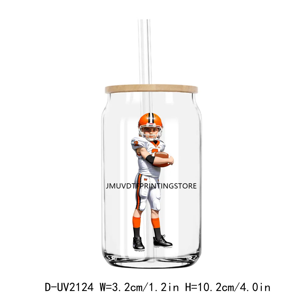 Baseball Football Sport Boy UV DTF Transfers Stickers Decals For Libbey Cold Cups Mugs Tumbler Waterproof DIY Craft