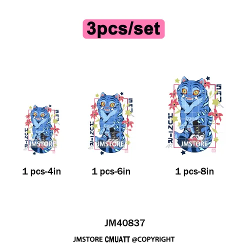 Kpop Culture Idol Movie Inspired Music Lover Cute Blue Anime Character Iron on DTF Transfers Stickers Ready to Press for Clothes