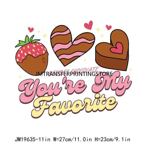 Funny Valentine Quotes Iron On Stickers DTF Transfers Ready To Press For Garment